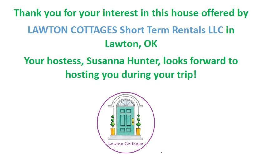 1 Mile To Fort Sill! The Carolebelle Cottage Sleeps 8 With Hottub,Grills,Firepit Лоутън Екстериор снимка